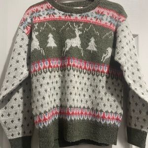 Vintage Women’s Fuzzy Ski Sweater